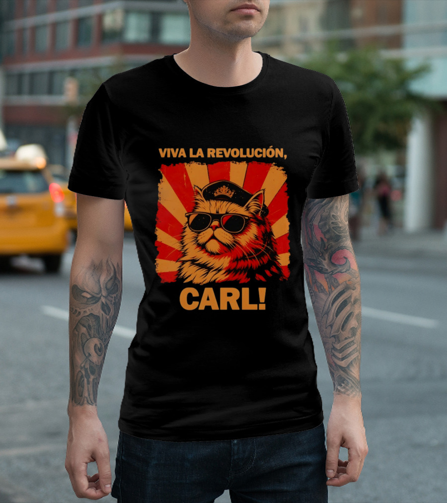 Viva La Revolución Carl Persian Cat King T-Shirt
