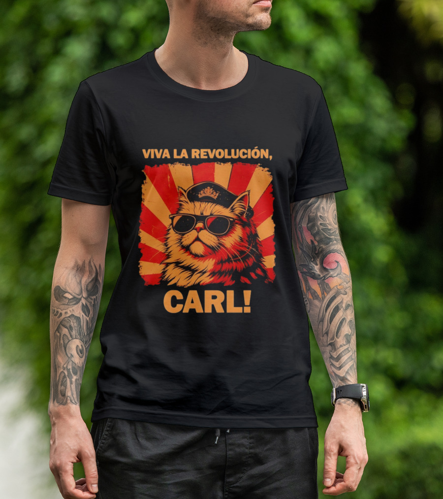 Viva La Revolución Carl Persian Cat King T-Shirt