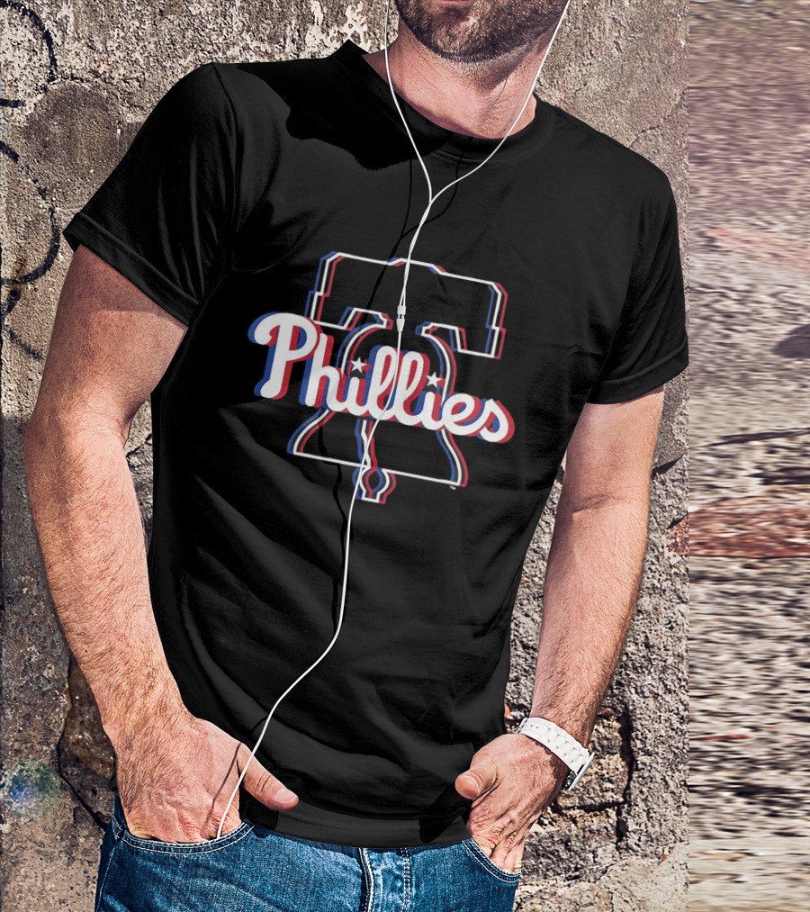 Philadelphia Phillies 2026 MLB Glitch Liberty Bell T-Shirt