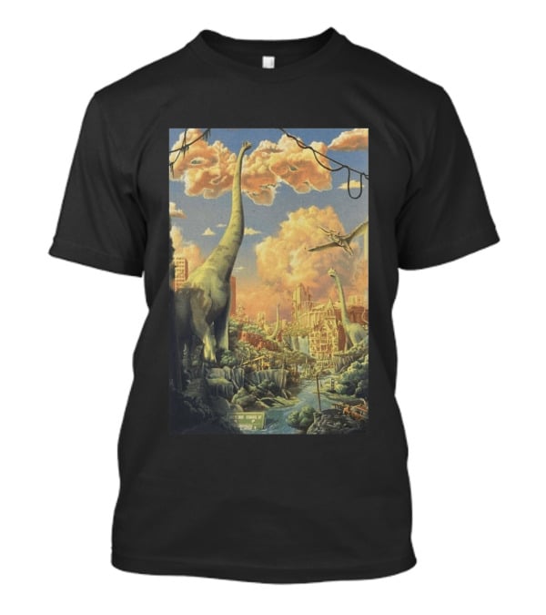 Phish July 21 2026 Syracuse New York Dinosaurs Cityscape T-Shirt
