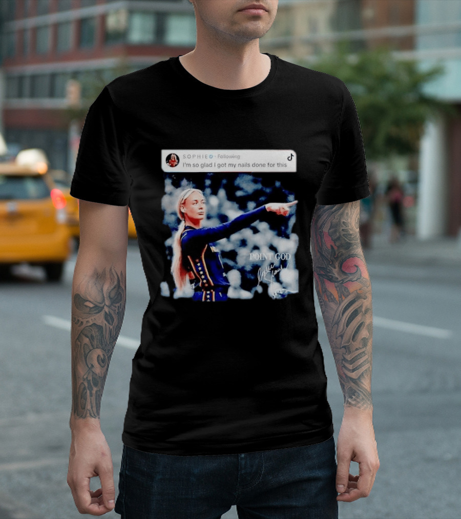 Sophie Cunningham Point God Indiana Fever I'm So Glad I Got My Nails Done For This T-Shirt