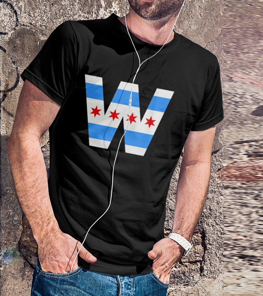 The W Chicago Cubs MLB Baseball 2026 Flag T-Shirt