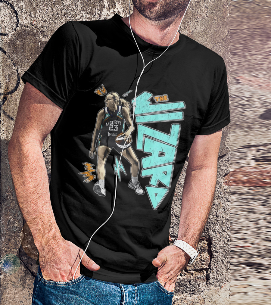 New York Liberty WNBA The Wizard Marine Johannès 23 Basketball T-Shirt