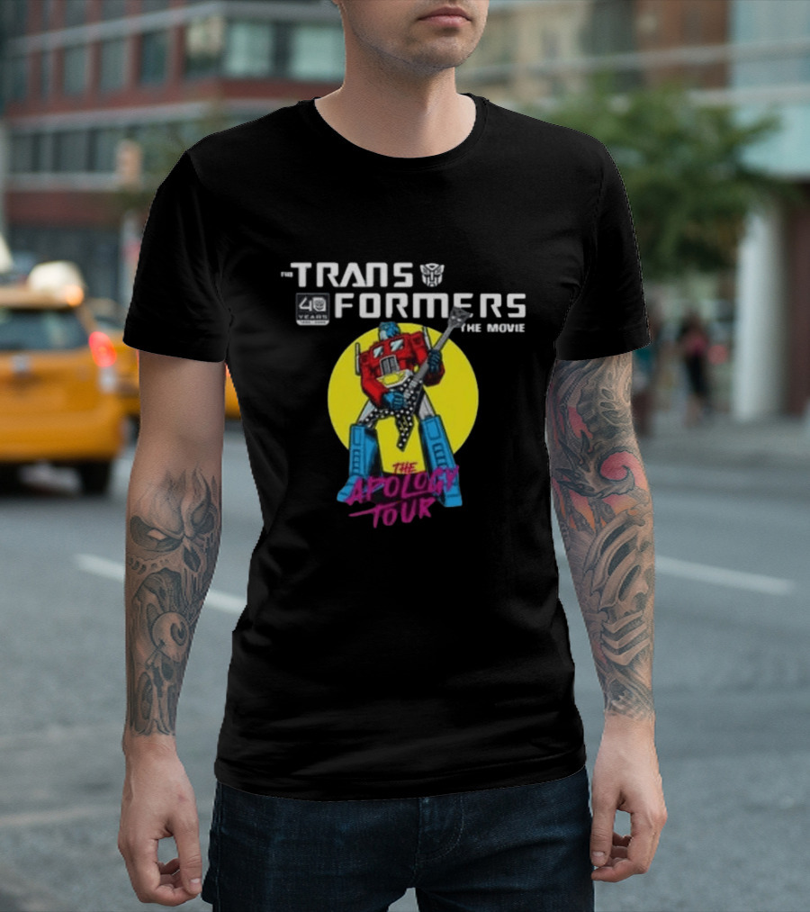 Transformers The Movie 40 Years The Apology Tour 2026 Celebration Of Life Concert House Of Blues July 23 San Diego California T-Shirt
