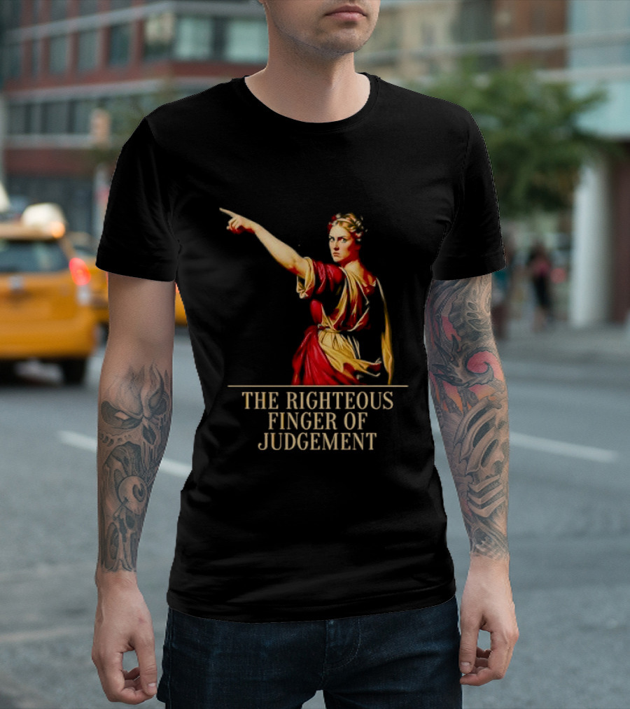 Sophia Cunningham The Righteous Finger Of Judgement Pointing Woman T-Shirt
