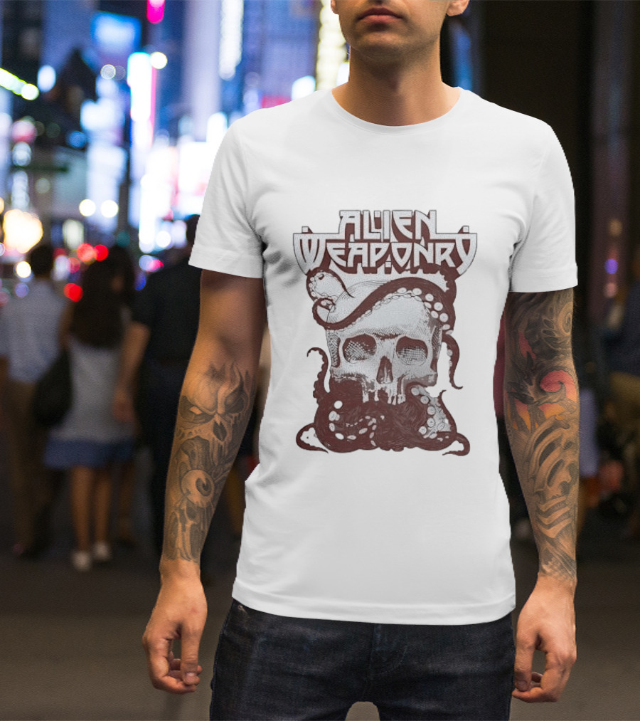 Alien Weaponry Skull Octopus Band Merchandise T-Shirt