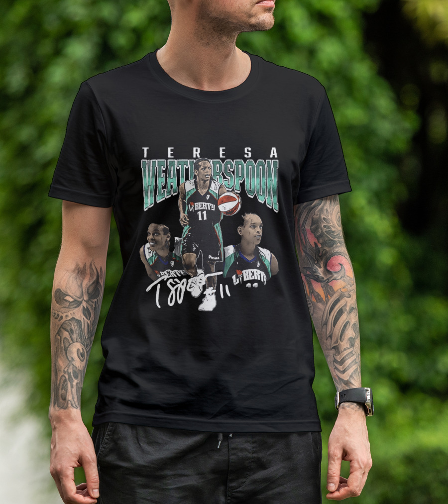 Teresa Weatherspoon New York Liberty 11 Spoon Basketball T-Shirt