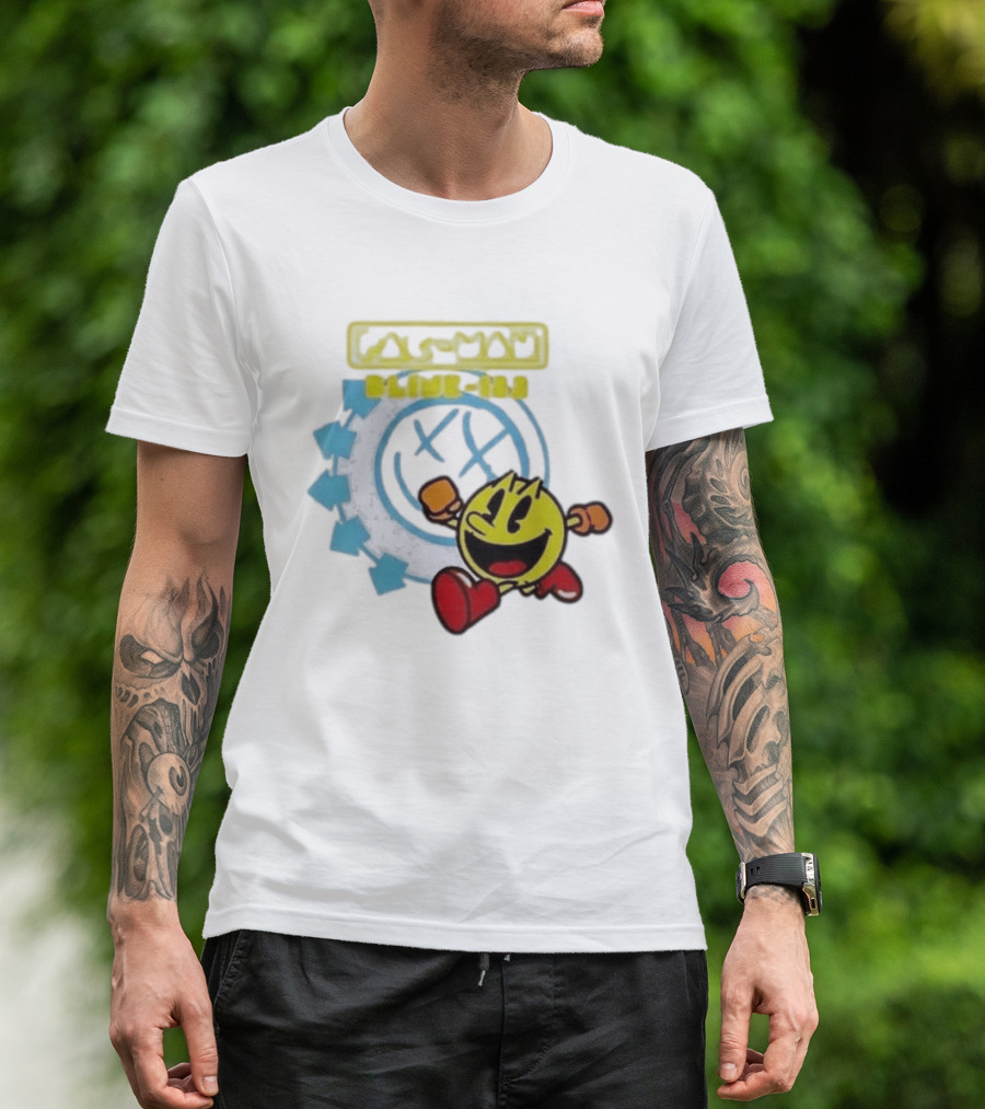 Pac Man Blink 182 Band Crossover Collaborative T-Shirt