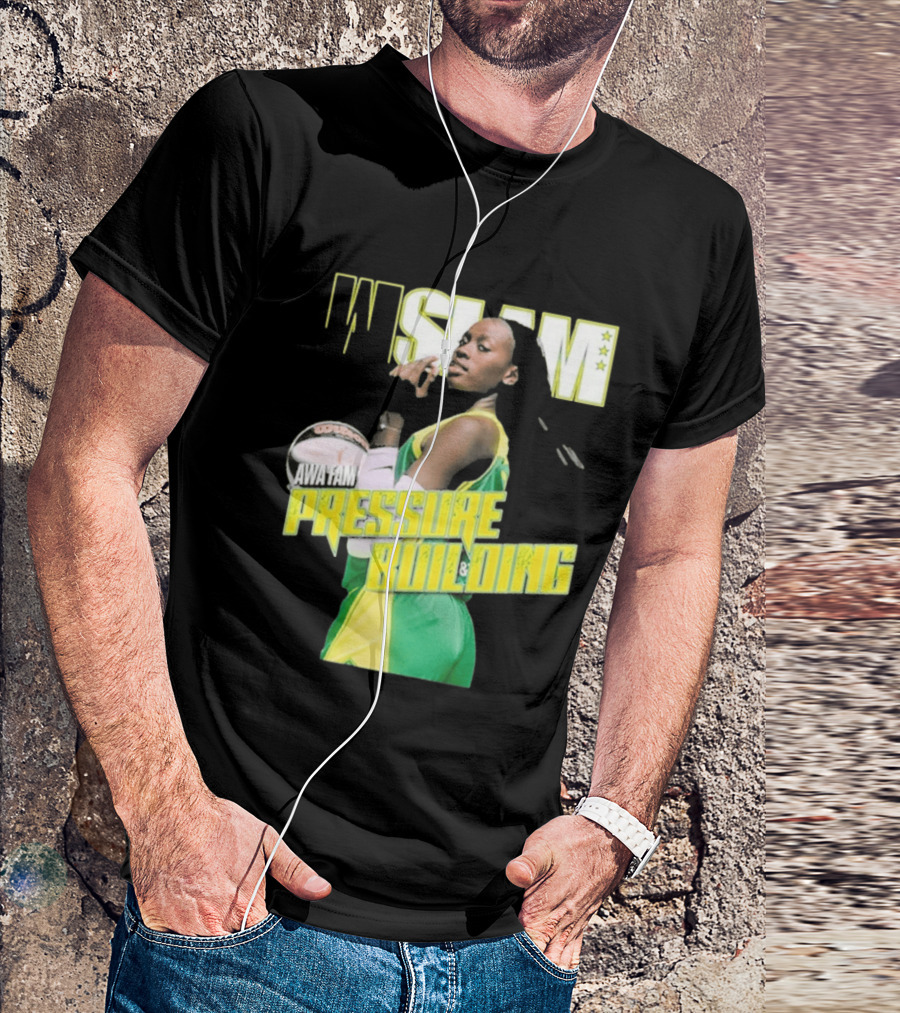 WSLAM Awa Fam Pressure Building Seattle Storm Basketball T-Shirt