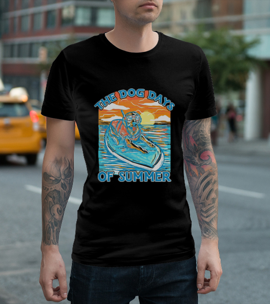 The Dog Days Of Summer Golden Retriever Snorkeling Adventure T-Shirt
