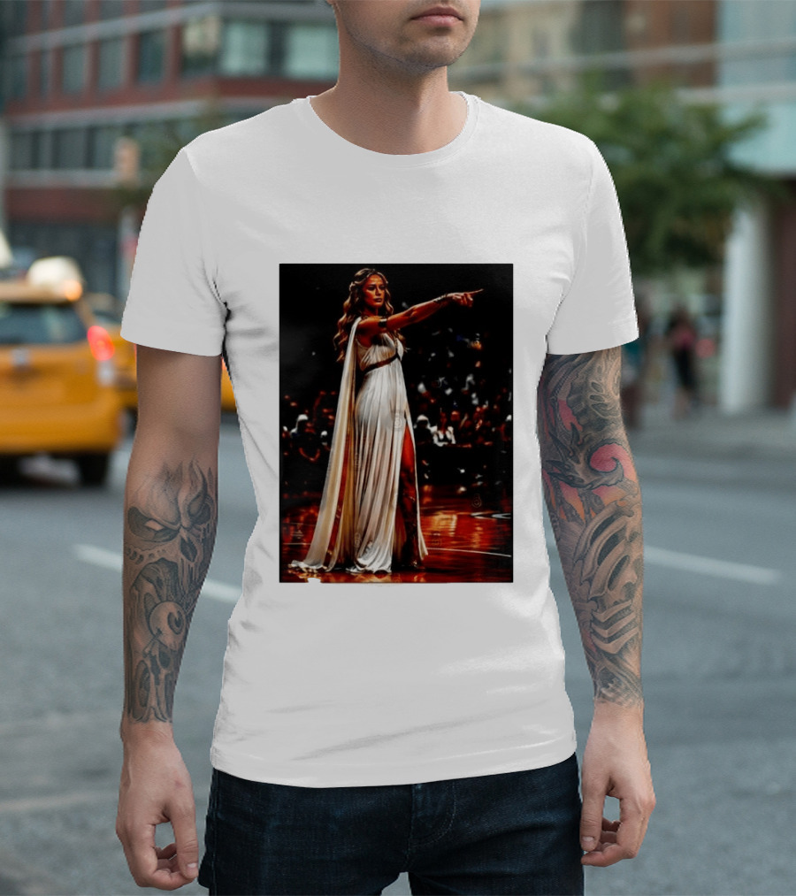 Sophia Cunningham WNBA Goddess Pointing Her Finger Basketball Victory Empowerment T-Shirt