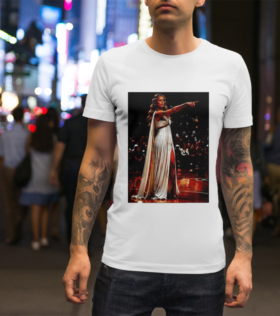 Sophia Cunningham WNBA Goddess Pointing Her Finger Basketball Victory Empowerment T-Shirt