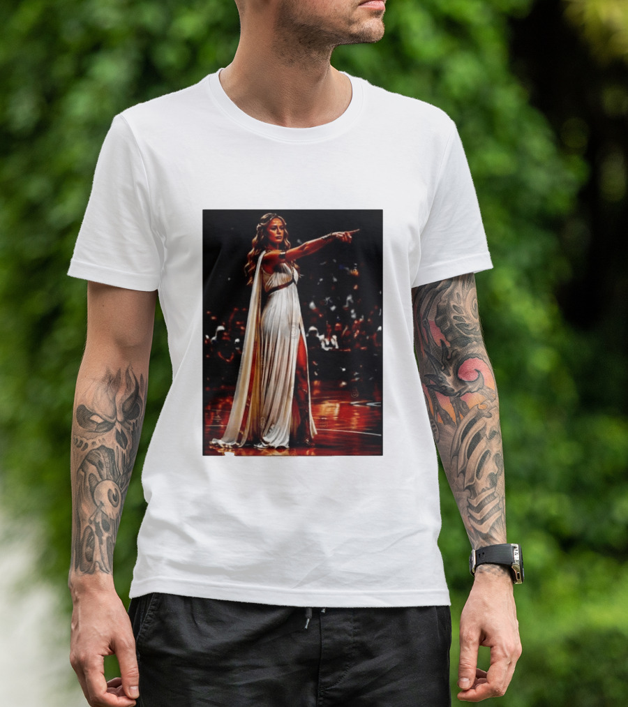 Sophia Cunningham WNBA Goddess Pointing Her Finger Basketball Victory Empowerment T-Shirt