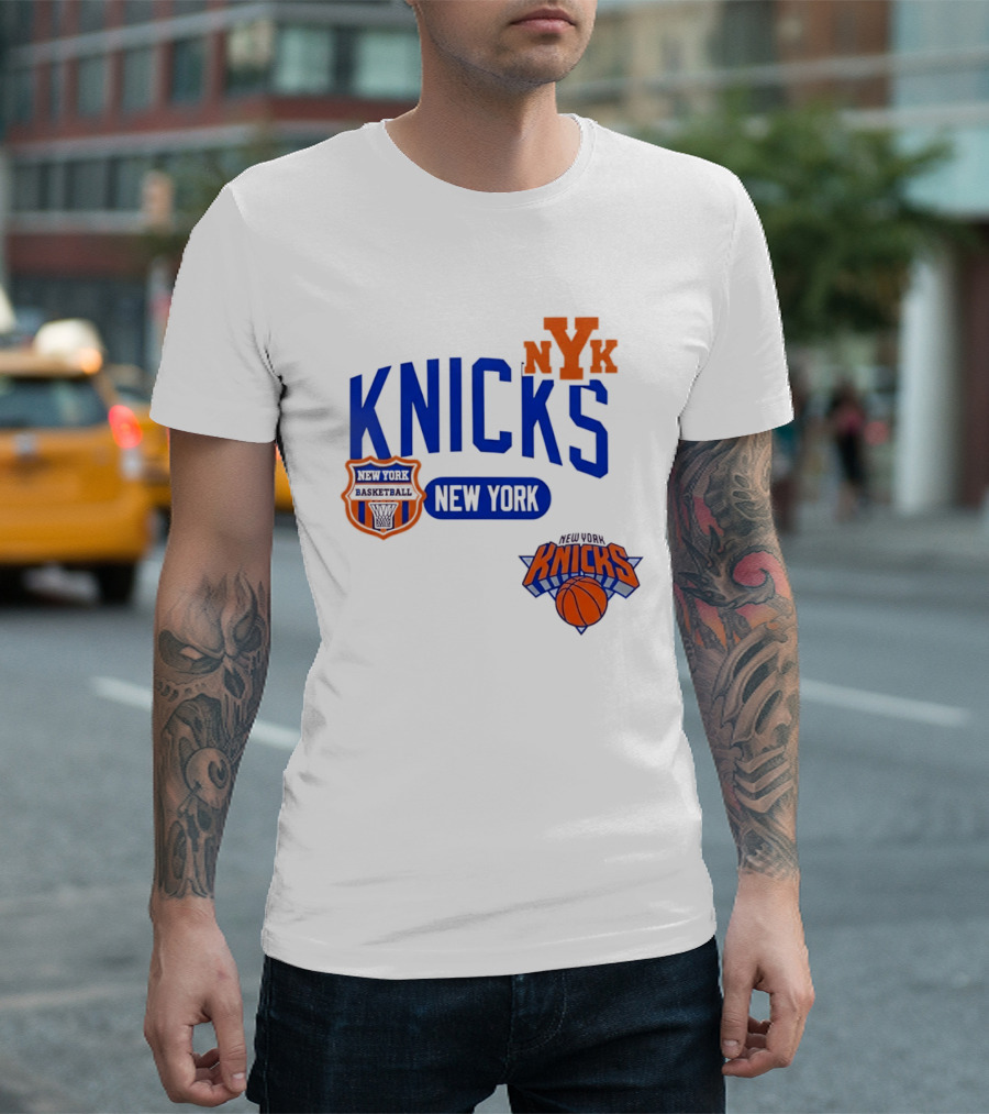 Stephon Marbury Pro Standard New York Knicks NBA Letterman NYK T-Shirt