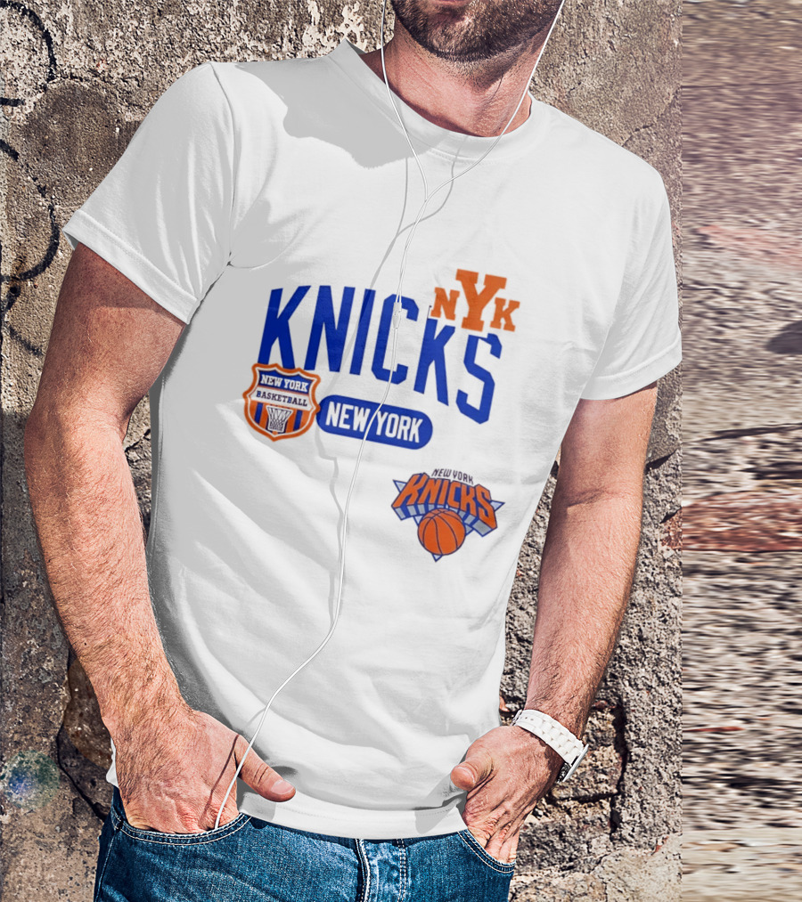 Stephon Marbury Pro Standard New York Knicks NBA Letterman NYK T-Shirt
