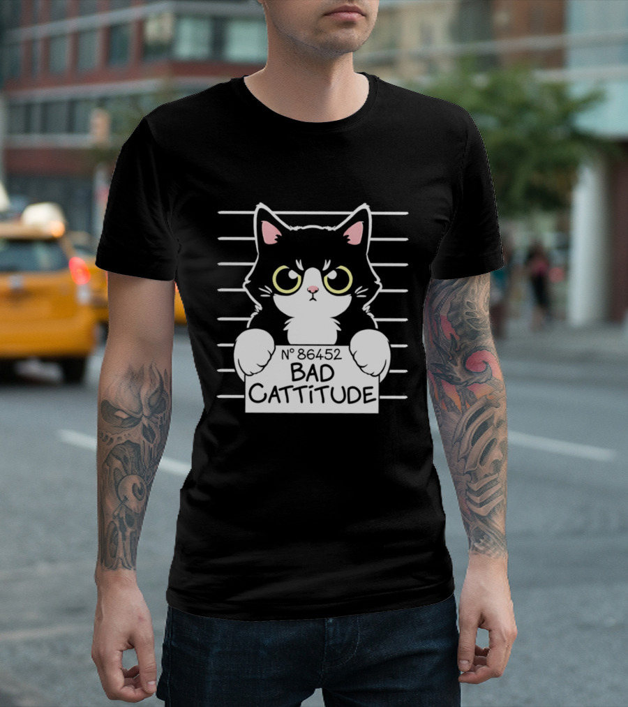 Bad Cattitude Cat Shot N° 35452 T-Shirt