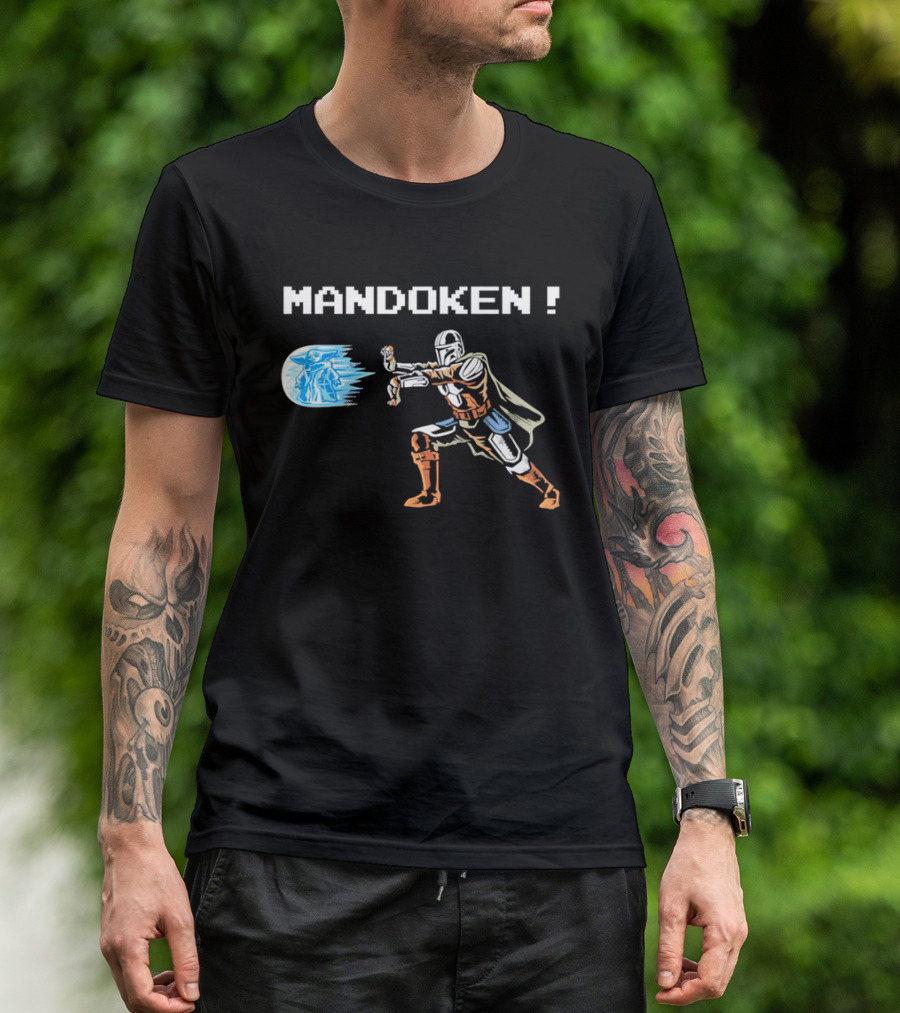 Mandoken The Mandalorian Grogu Force Move Fusion T-Shirt