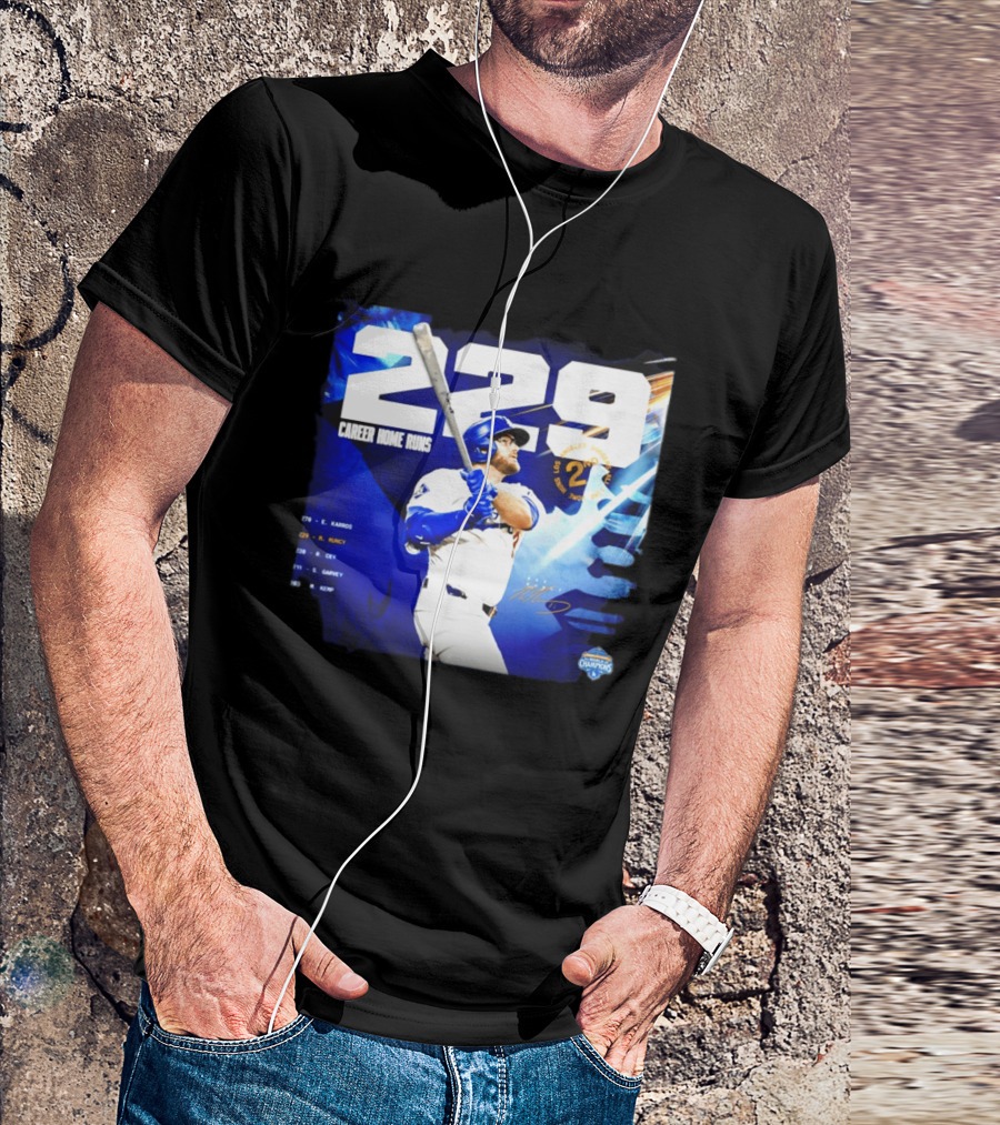 Max Muncy Los Angeles Dodgers 229 Career Home Runs Celebration MLB Champions T-Shirt