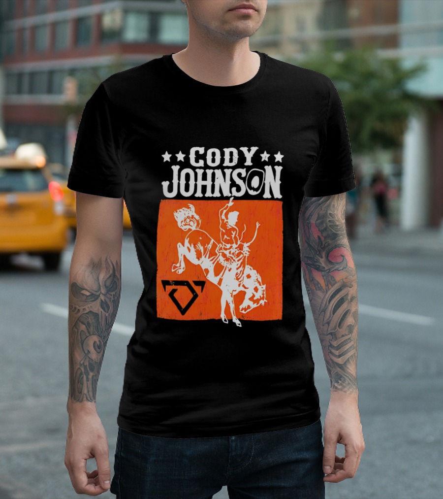 Cody Johnson Cowboy Rodeo Bucking Horse Vintage Western T-Shirt