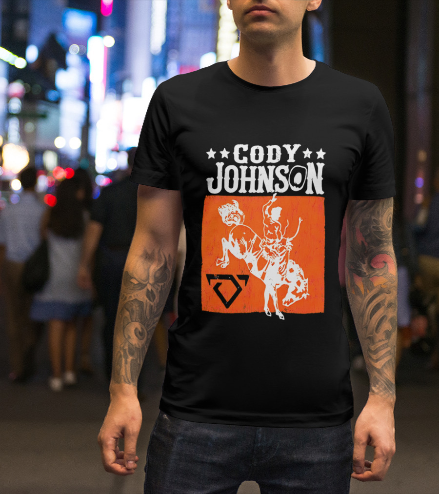 Cody Johnson Cowboy Rodeo Bucking Horse Vintage Western T-Shirt