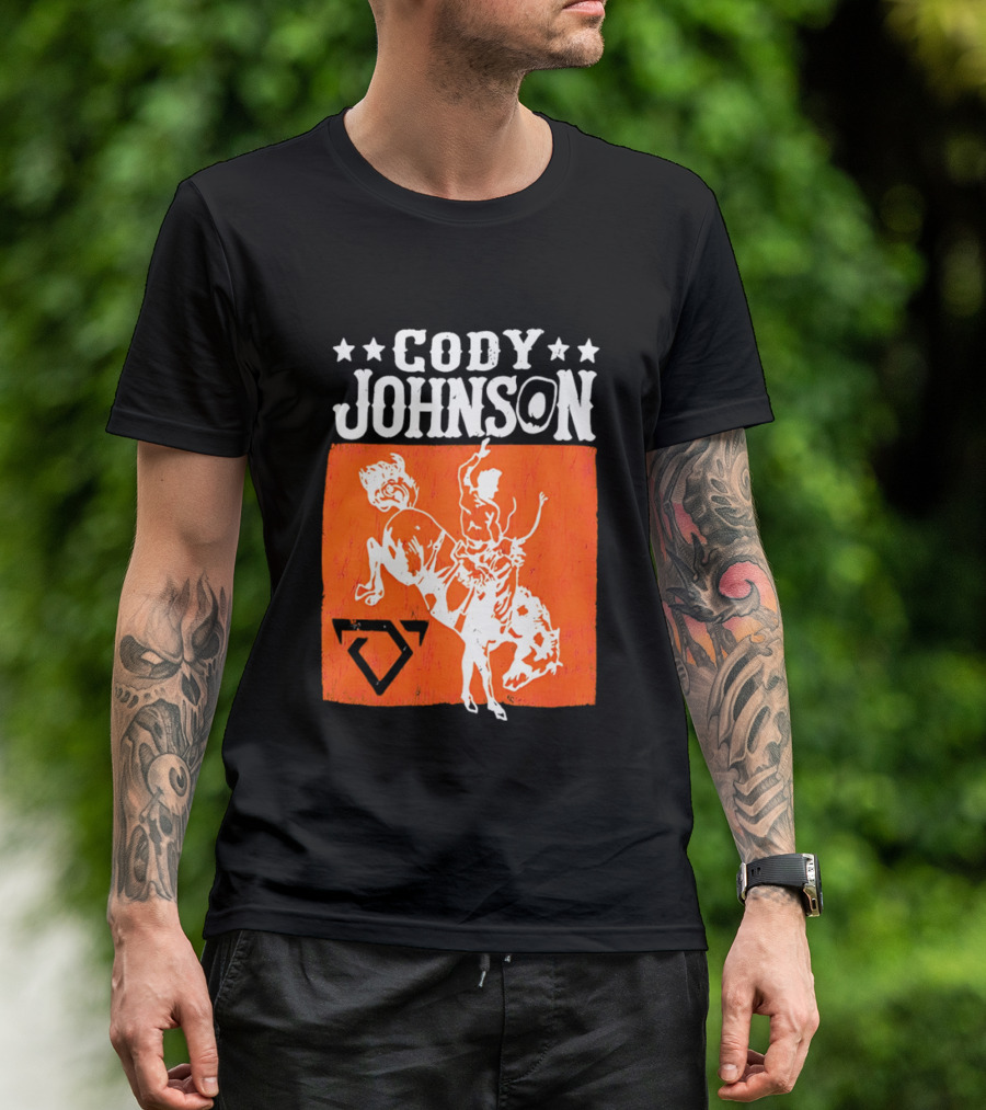 Cody Johnson Cowboy Rodeo Bucking Horse Vintage Western T-Shirt