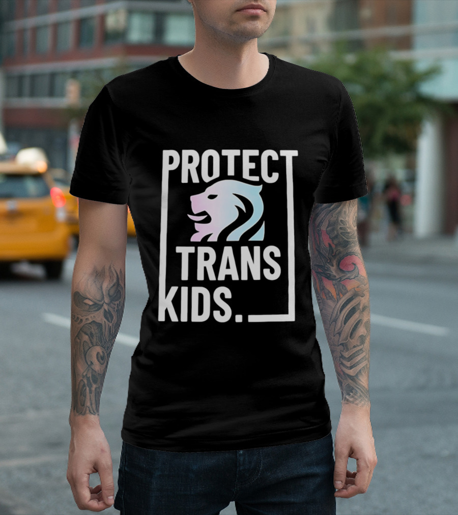 Protect Trans Kids Lion T-Shirt
