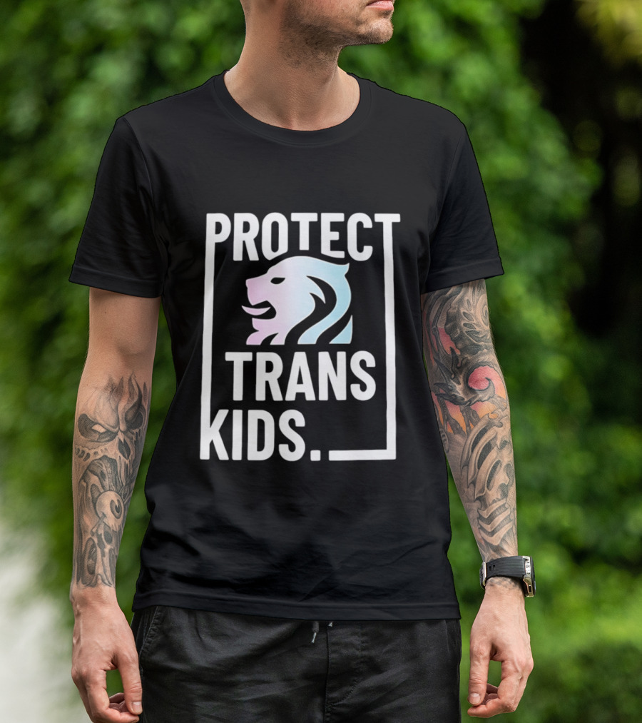 Protect Trans Kids Lion T-Shirt