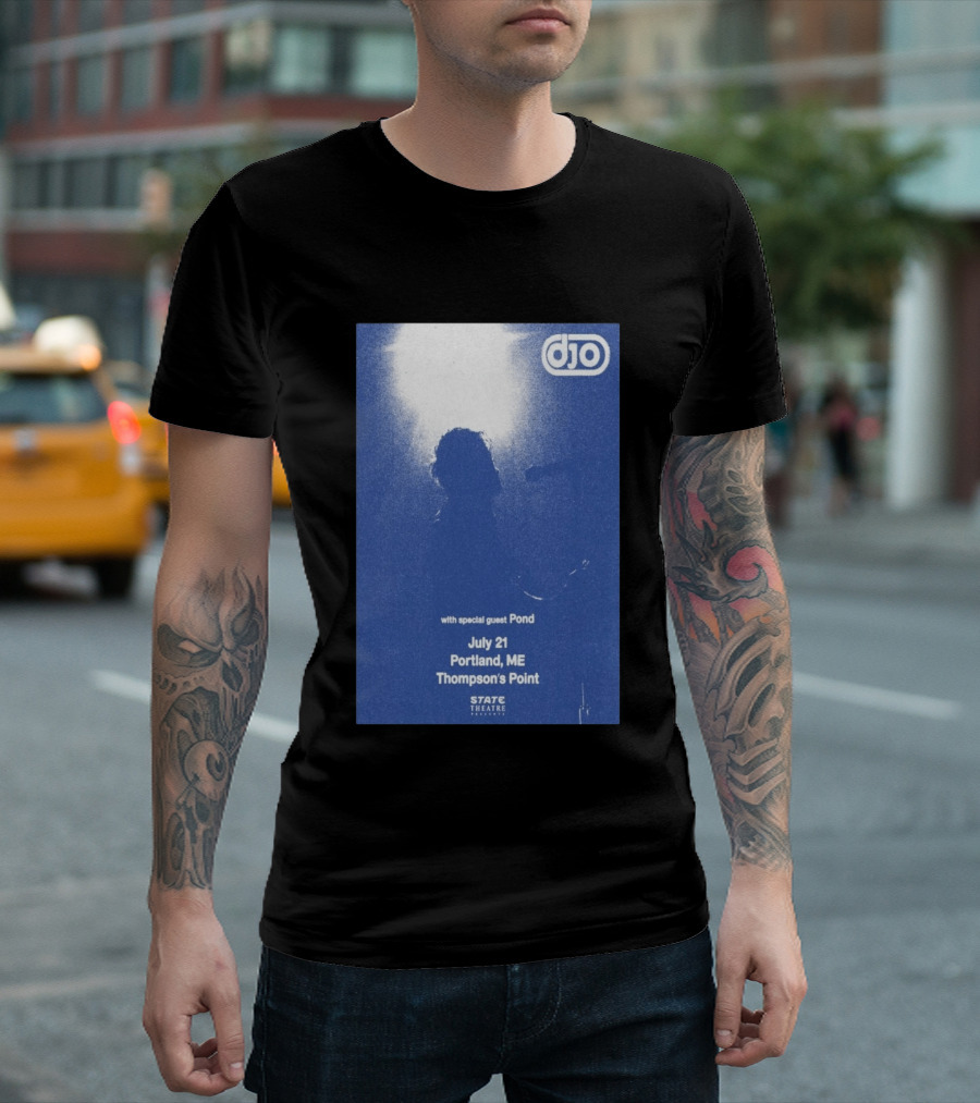 Djo July 21 Portland ME Thompson's Point State Theatre With Special Guest Pond T-Shirt
