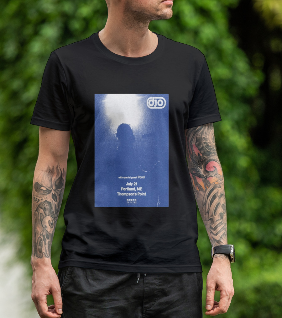 Djo July 21 Portland ME Thompson's Point State Theatre With Special Guest Pond T-Shirt