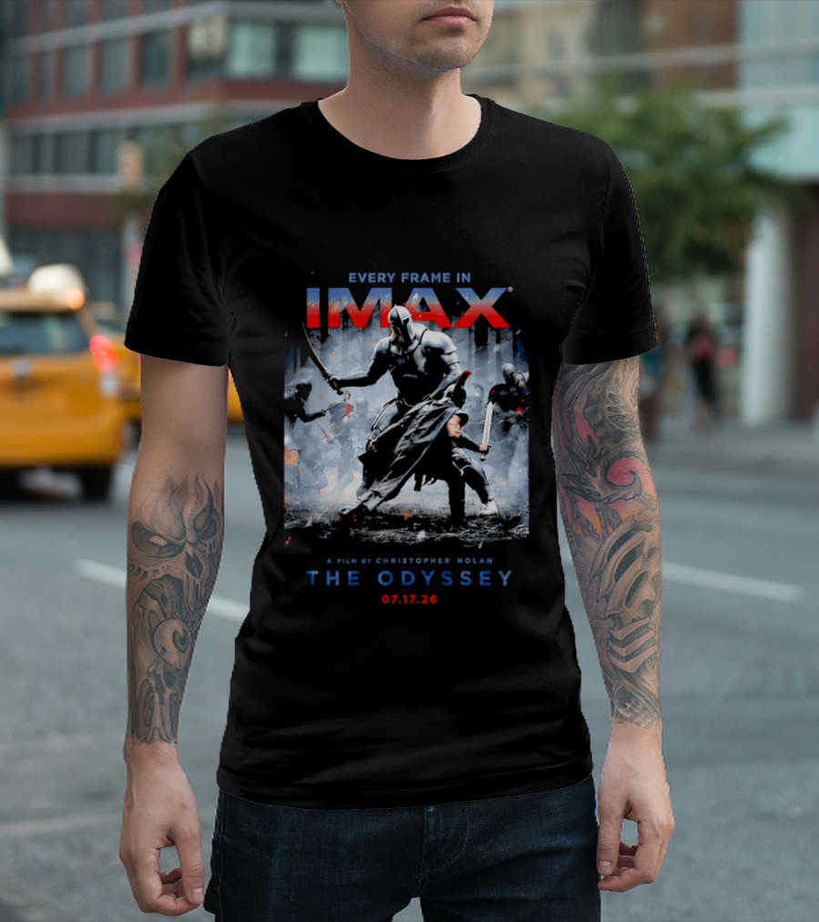 Every Frame In IMAX A Film By Christopher Nolan The Odyssey 07.17.26 T-Shirt