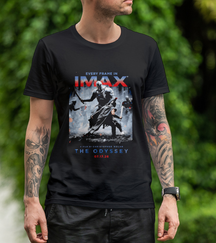Every Frame In IMAX A Film By Christopher Nolan The Odyssey 07.17.26 T-Shirt