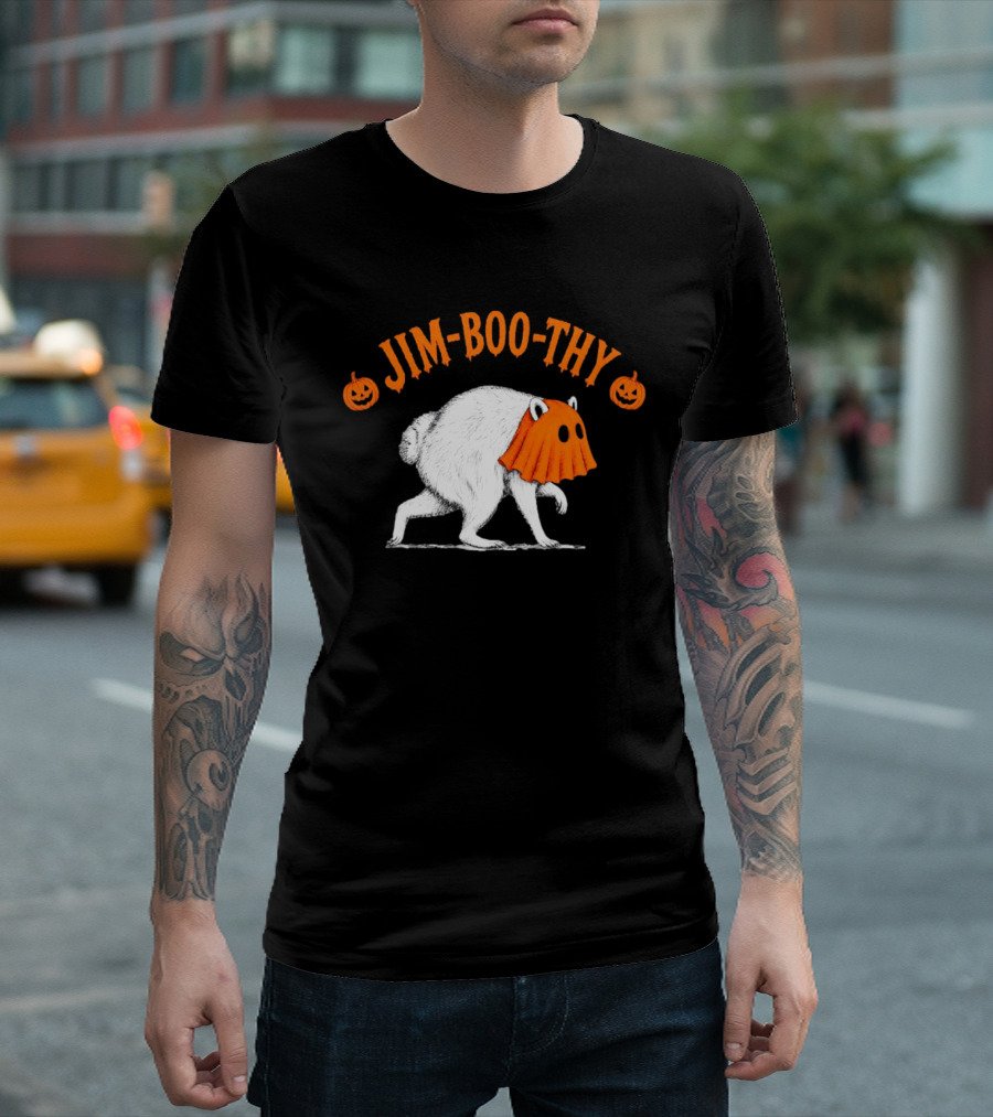 Jim Boo Thy Trash Panda Ghost Raccoon Halloween Meme T-Shirt