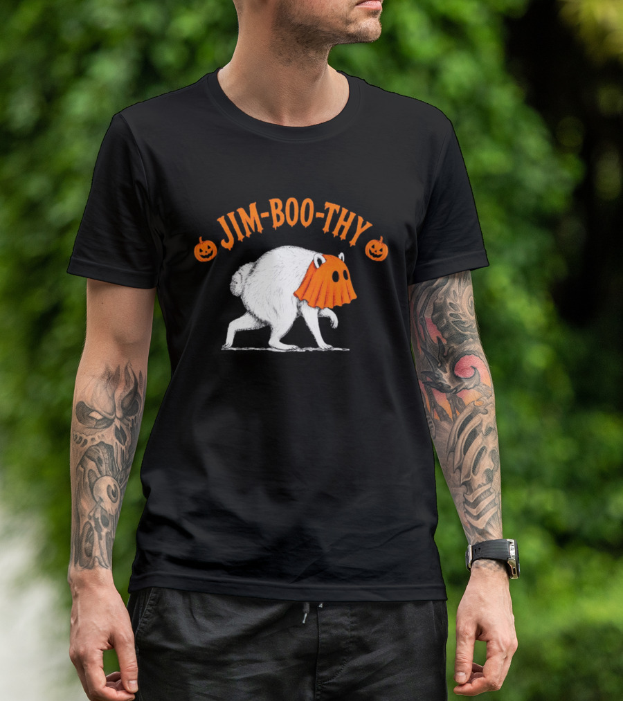 Jim Boo Thy Trash Panda Ghost Raccoon Halloween Meme T-Shirt
