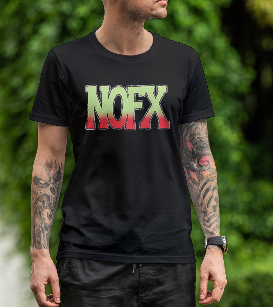 NOFX Ribbed Tour 1991 Vintage Style Nostalgic Punk Band Merch T-Shirt