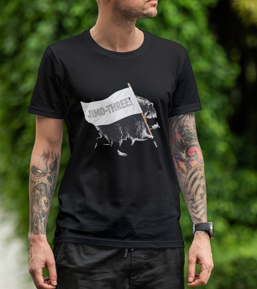 Jimothy Raccoon Seattle Storm Jimo Three Flag T-Shirt