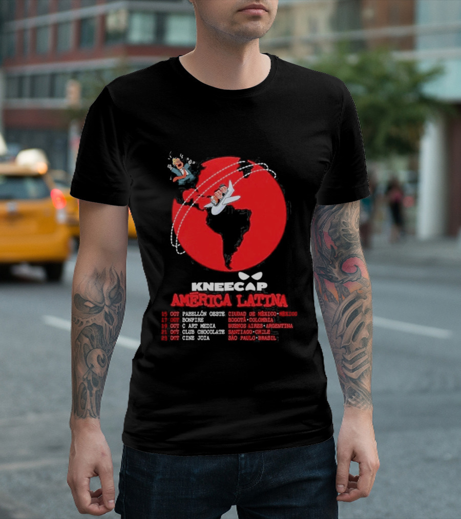 Kneecap América Latina 2026 Tour Dates Oct 15 Mexico City Bogotá Buenos Aires Santiago São Paulo T-Shirt