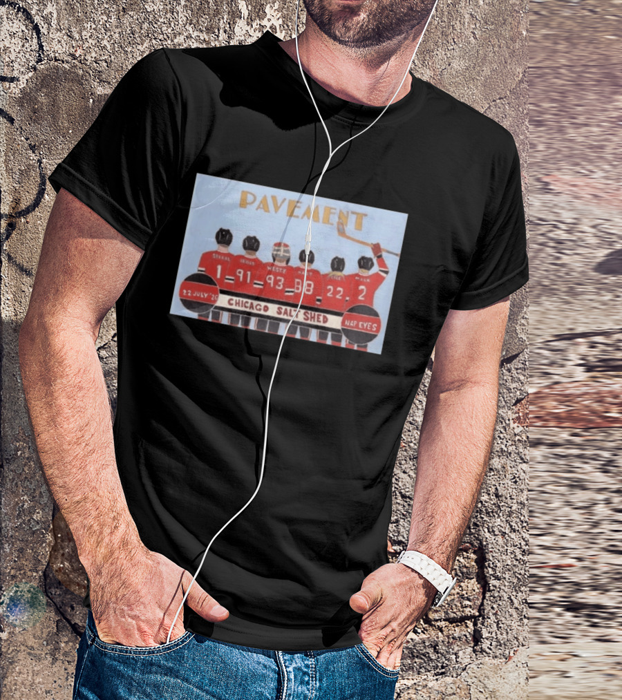 Pavement Band Chicago Salt Shed Nap Eyes July 22 2026 Hockey T-Shirt