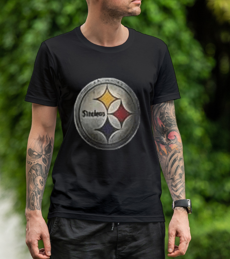 Pittsburgh Steelers Runs In My Blood Skeleton Steelers T-Shirt