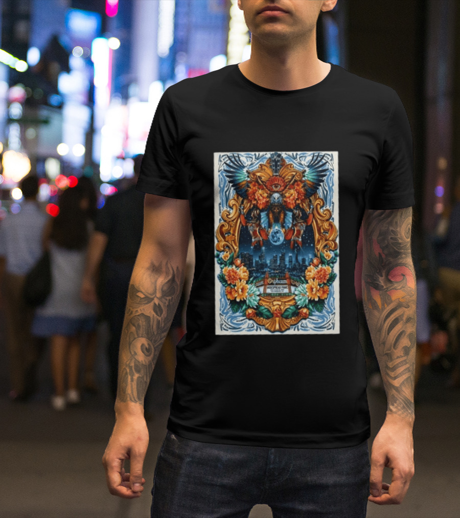 Widespread Panic Orpheum Theatre Los Angeles July 23 25 2026 Tour Vibrant Ornate T-Shirt