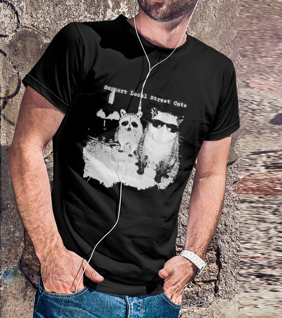 Support Local Street Cats Feline Advocacy T-Shirt