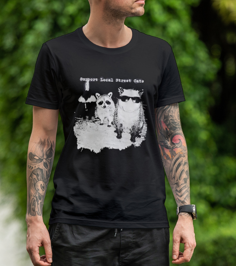 Support Local Street Cats Feline Advocacy T-Shirt