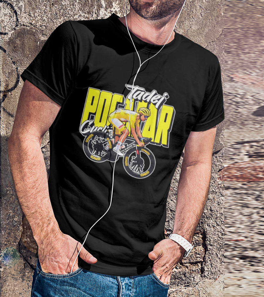 Tadej Pogačar Cyclist Colnago Yellow Jersey T-Shirt