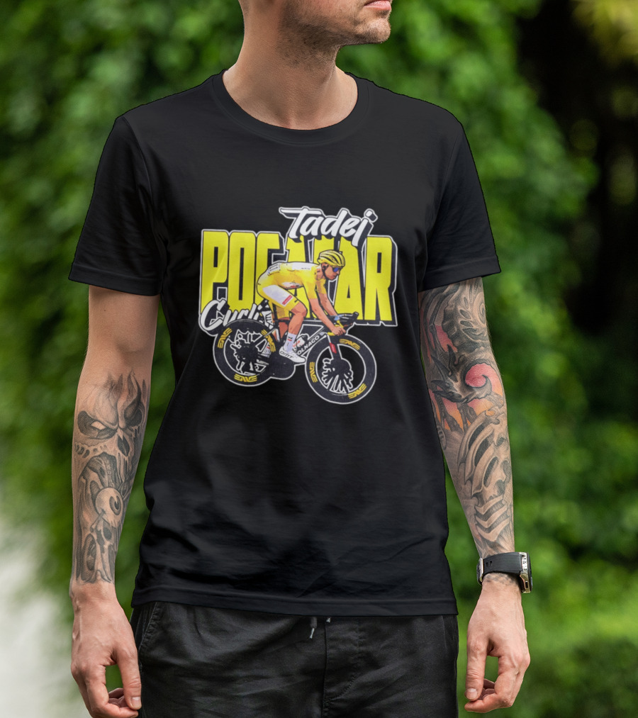 Tadej Pogačar Cyclist Colnago Yellow Jersey T-Shirt