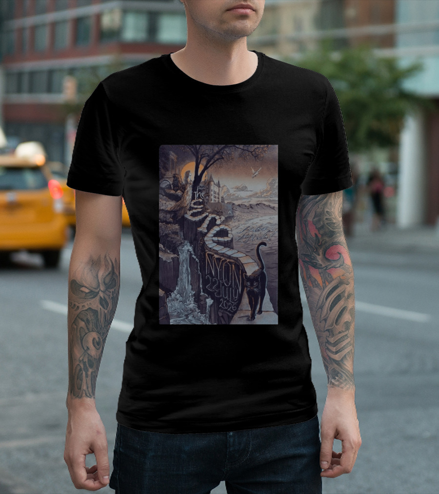 The Cure Paléo Festival Nyon 23 July 2026 Cat And Castle Scenic Pathway T-Shirt