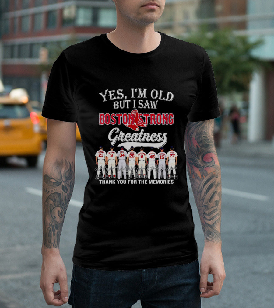 Boston Strong Baseball Legends Thank You For The Memories T-Shirt