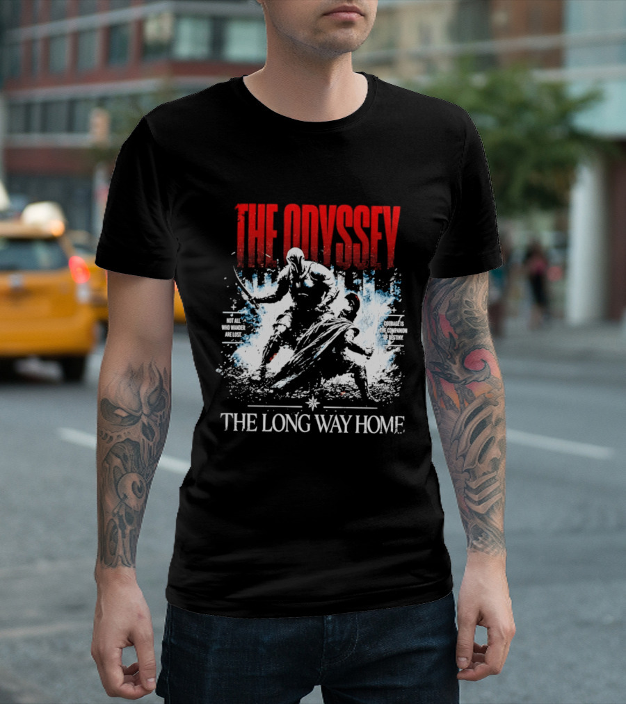 The Odyssey The Long Way Home Skiing Adventure T-Shirt
