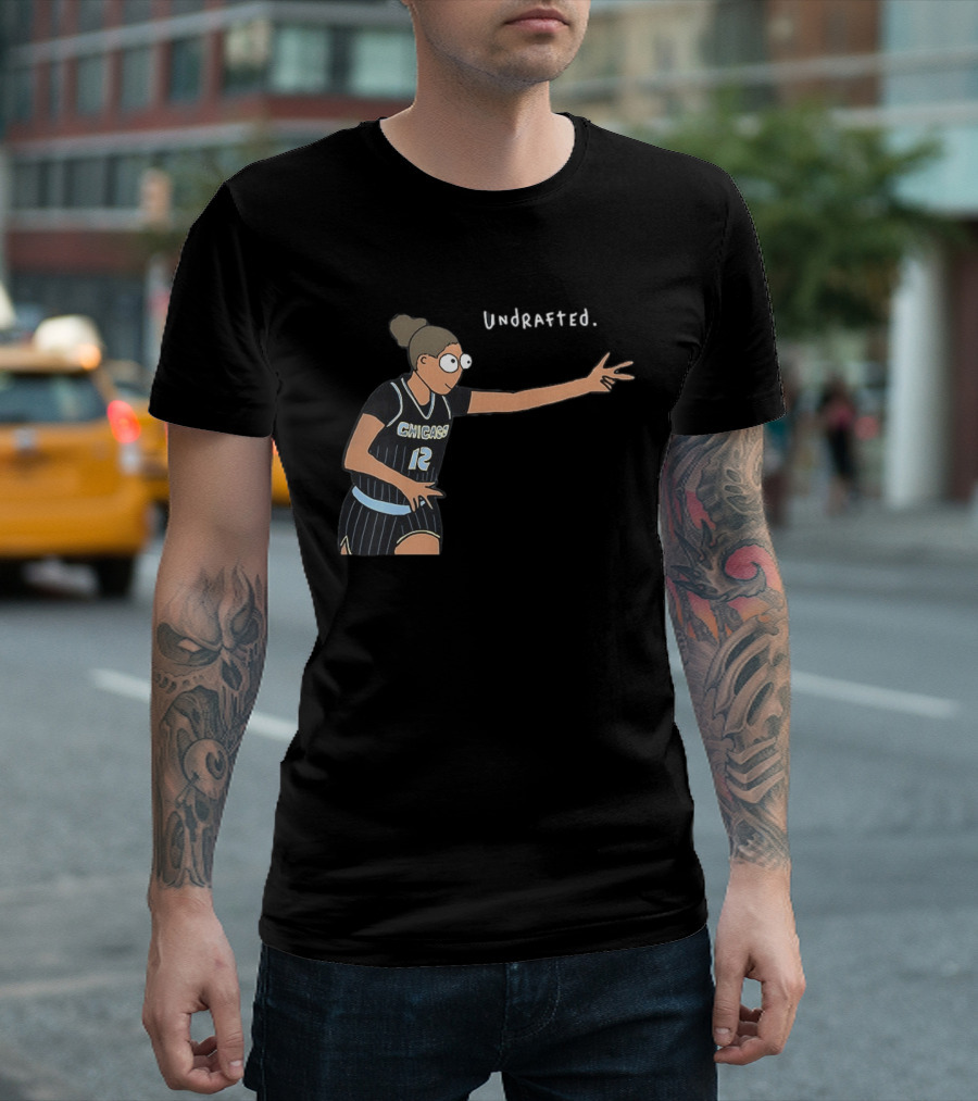 Undrafted Sydney Taylor Chicago Sky WNBA Basketball Player 12 T-Shirt