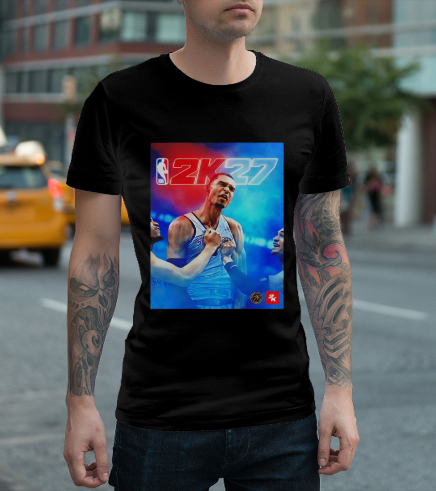 NBA 2K27 Victor Wembanyama San Antonio Spurs T-Shirt