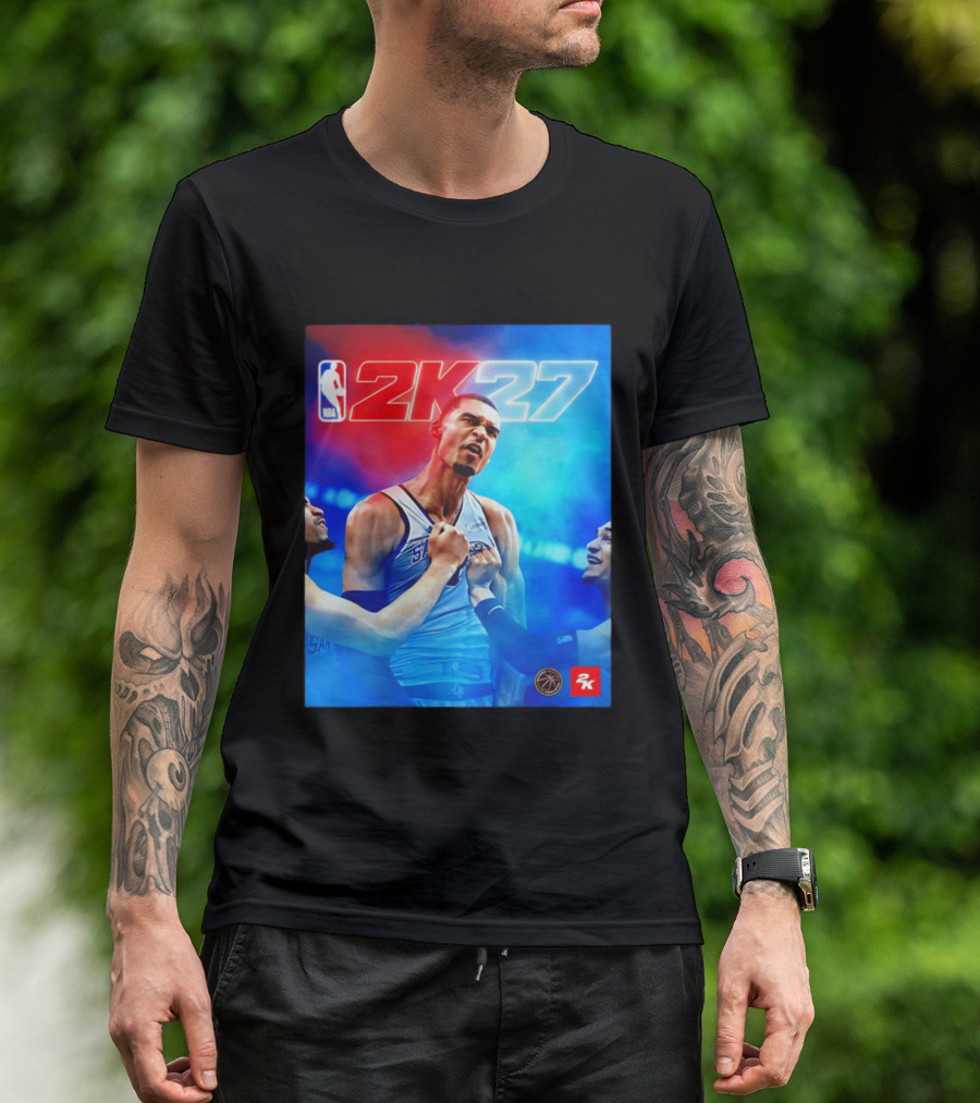 NBA 2K27 Victor Wembanyama San Antonio Spurs T-Shirt