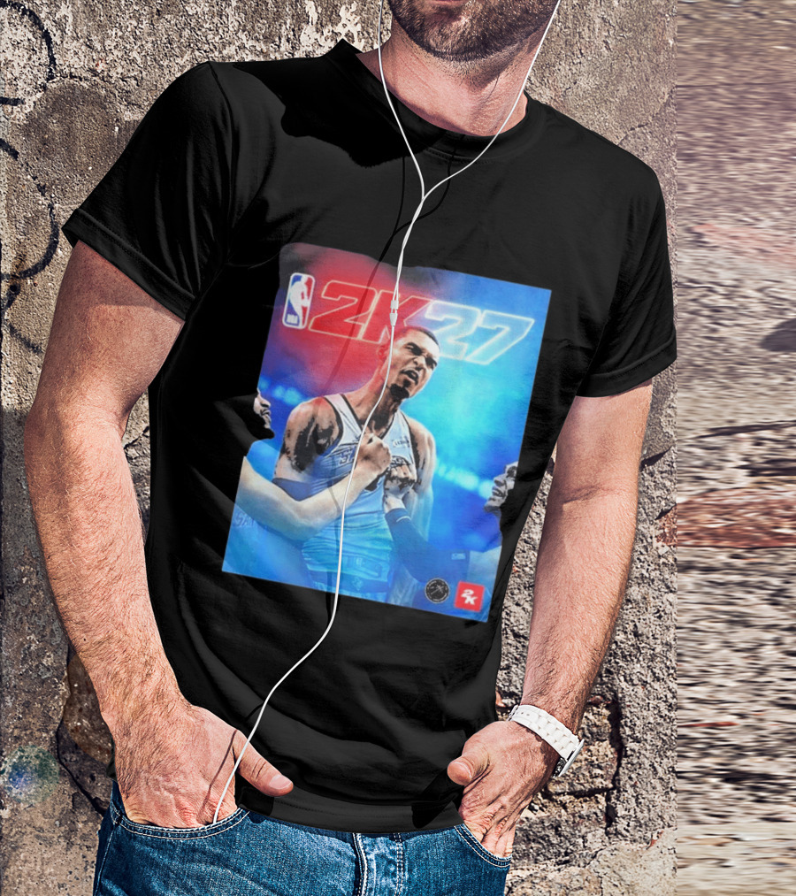 Victor Wembanyama NBA 2K27 Cover Athlete Basketball Gaming 2K Sports T-Shirt